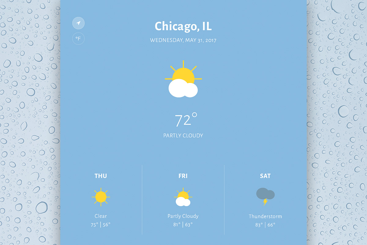 Weather app teaser