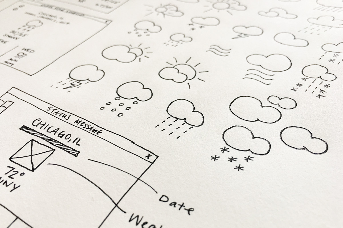 Weather app sketch